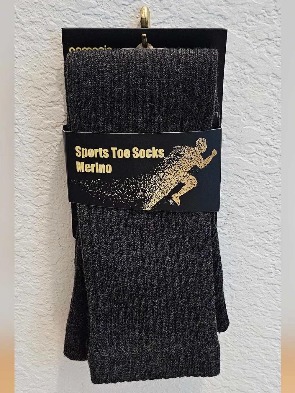 NIP AoMagic Merino Wool Crew Toe Socks 2-Pack